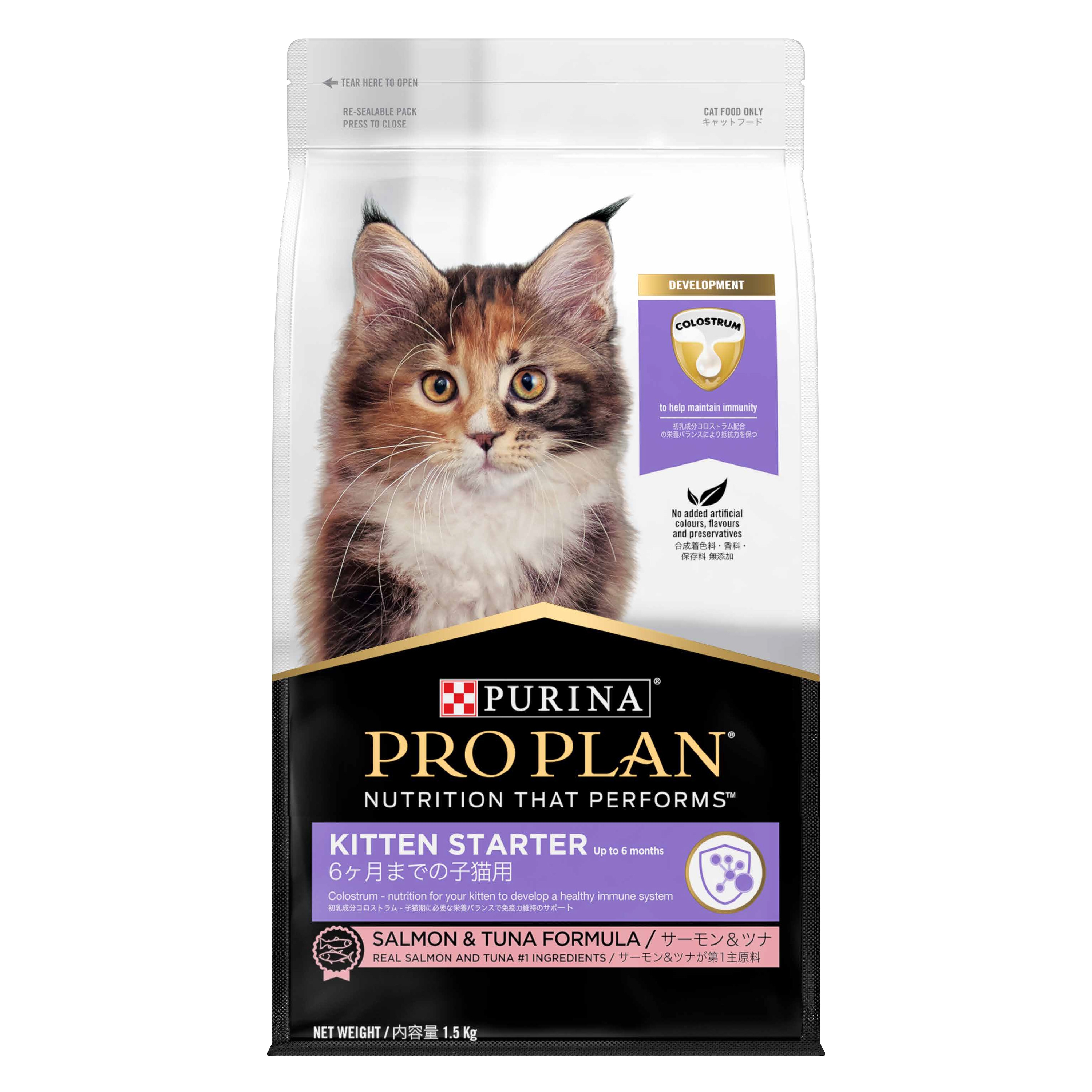 PRO PLAN Kitten Starter Salmon Tuna Dry Cat Food Purina